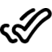 thick vector icon